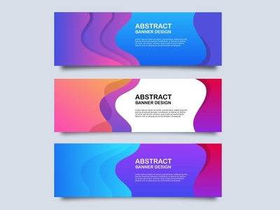 Abstract Banner Design Concept abstract app art banner brand branding character clean design graphic design icon identity illustration illustrator lettering photoshop print typography vector web
