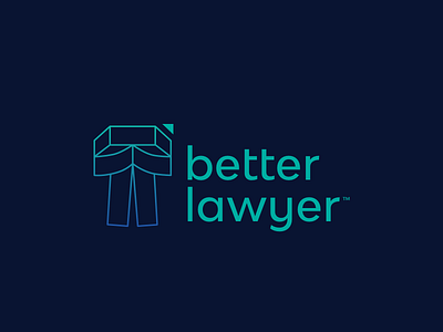 BetterLawyer branding : Logo design bangalore brand agency brand development brand identity design brandidentity branding branding concept branding design design design studio law law firm legal logo logo design logo design concept logo type studio unlost symbol typogaphy