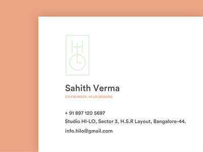 HI LO branding : Business card design brand agency brand and identity brand design brand development brand identity brand identity design branding busines card design design studio fashion logo graphic icon logo logo design logo design branding logo design concept studio unlost typography vector