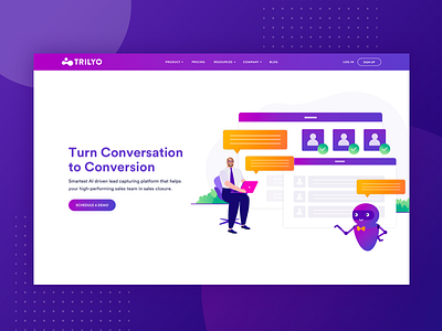 Trilyo : Illustrations brand agency brand development brand identity branding design design studio icon illustration illustration agency landing design landing page landing page design landing screen typography ui ux vector website website design website illustration