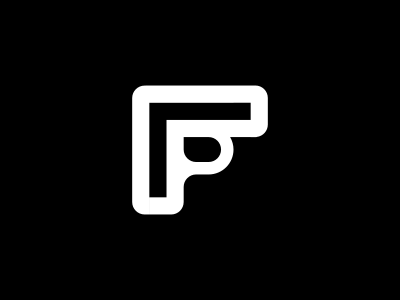Fp Logo branding design digital fp logo logodesign monochrome simple vector