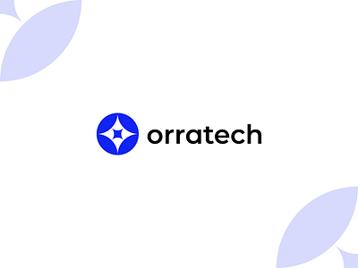 Orratech modern blue logo concept app applogo branding fintech graphic design logo modern