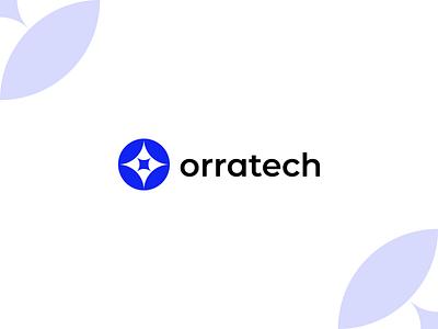 Orratech modern blue logo concept