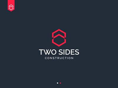 Two Sides Contruction for Profesional Logo concepts marketing