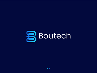 Boutech logo modern concept typography
