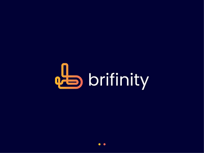 Brifinity logo modern concept branding