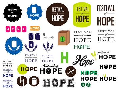 Festival of Hope brown color custom type festival of hope logos rebound script soupy symbols type type inspiration typography vector