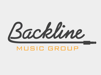 Backline Music Group Logo amp logo music script vector
