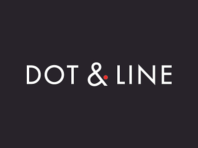 Dot & Line ampersand design digital dot futura line logo logotype modern type