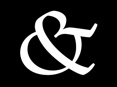 Ampersand ampersand black calligraphy design speedball type typography white