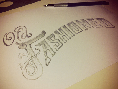 Old Fashioned Type Sketch