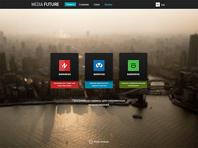 Media Future flat landing page onepage responsive simple web design web site