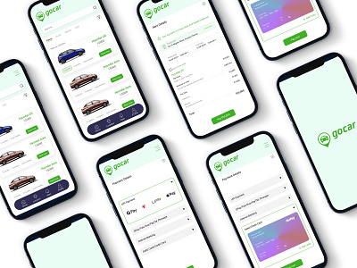 Go Car Rental Application car rental dailyui figma illustration logo ui design uiux user experience ux design