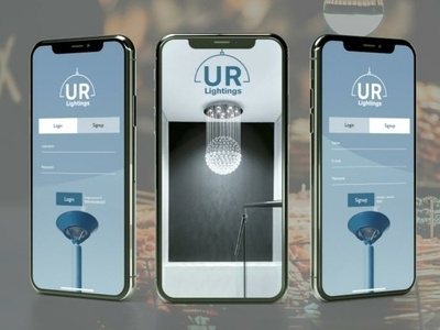 UR Lightings UI illustrator light mobile app photoshop ui user experience user interface xd