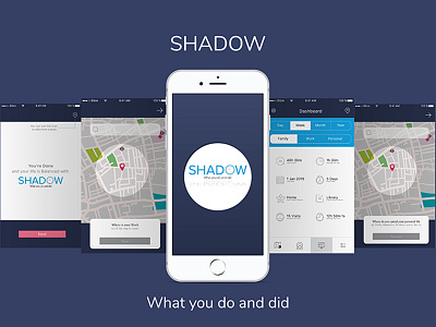 Shadow - UI/UX Design illustrator photoshop user experience user interface xd