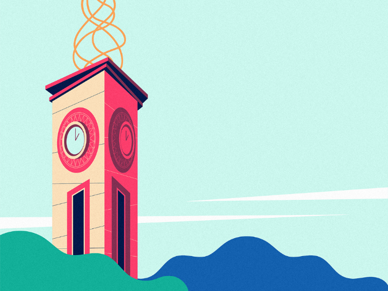 Davao City I city landscape philippines davao illustration styleframe