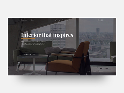 Choix furniture concept design figma furniture interior landing promo ui ux web