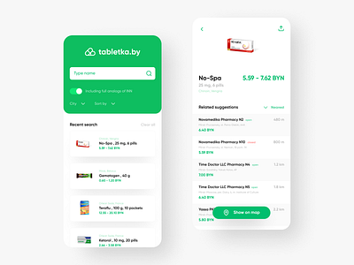 tabletka.by app app catalog concept design drugs figma ios medical app pharma pharmacology pharmacy pills shop ui ux