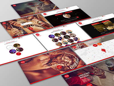 Coca-Cola Promo Bar Platform bartenders coca cola design platform design uiux venue web design