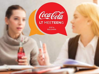 Coca-Cola LT Meeting Logo Design branding coca cola corporate design graphic design logo logo design branding meeting teen typography