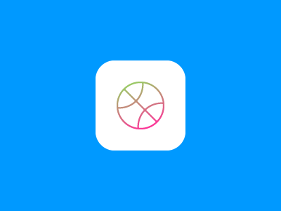 iOS 7 App Icon Dribbble ai app button dribbble eps free icon ios 7 ios7 ipad iphone logo