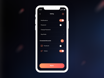 Daily Ui Challenge 007 — Setting