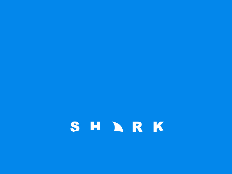 Shark Minimal Logo by Kartikeya Vaddemani on Dribbble