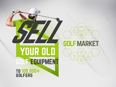 Golf Market promo advertising graphic design