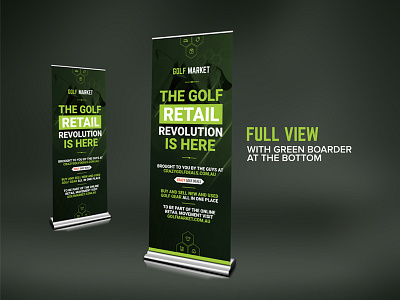 Golf Market Roll Up graphics print rollup