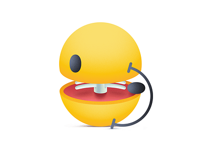 Almost happy 2d broken illustration photoshop print sad smile yellow