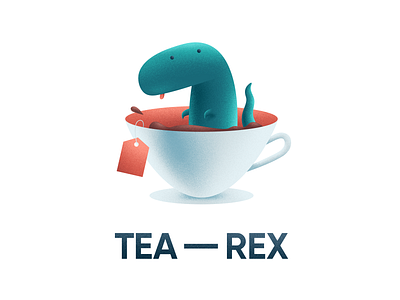 Tea Rex dino dinos dinosaur dinosaurio dinosaurs illustration illustration art illustration design illustration digital illustrations illustrations／ui illustrator rex tea trex