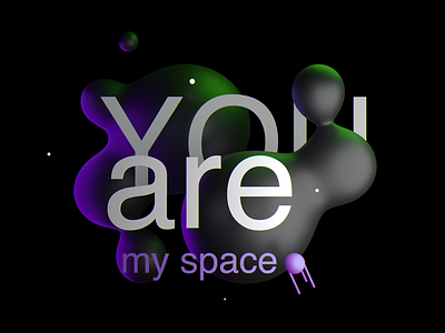 You Are My Space 💜✨ 3d 3dillustration design digital graphic illustration illustrations space