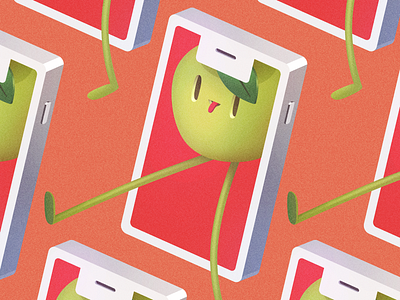 Illustration for apple fans