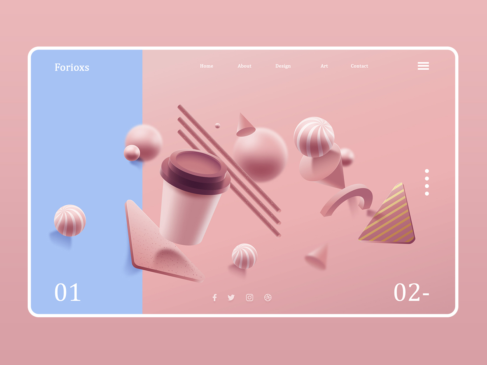 3d abstract web page idea by dhruva pathak on dribbble 3d abstract web page idea by dhruva