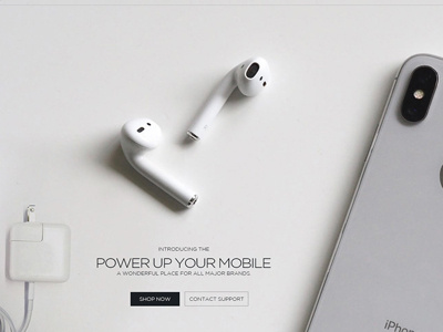 Power up your mobile graphics psd shopify design website design