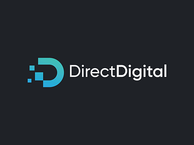Direct Digital app branding data design digital flat icon identity letter logo mark monogram motion simple symbol ui