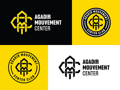 AMC Logo Design Concept agadir branding flat graphic design icon identity logo monogram simple sport