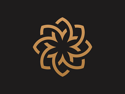Gold Flower  logo