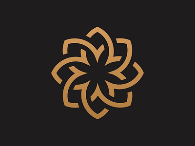 Gold Flower logo app branding buy logo flat flower gold icon identity location logo logo for sale luxery mark monogram shutterstock simple