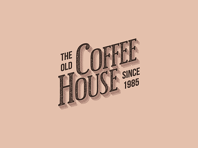 The Old Coffee House brand brown coffee house identity logo typography vintage