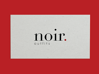 Noir brand didot fashion identity logo logotype