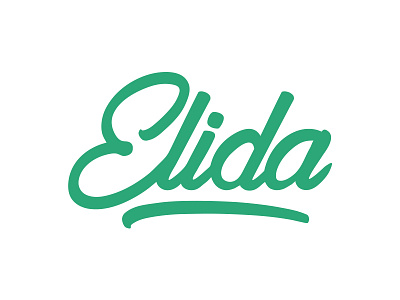 [Day 7] Elida Confectionery brand company daily daily challenge hand lettering logo rebrand redesign script