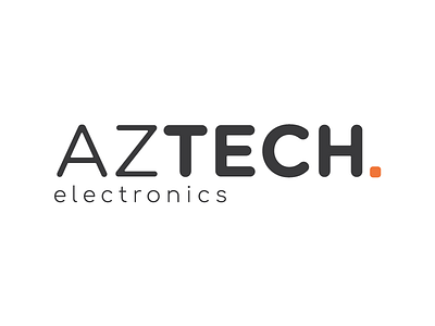 [Day 8] AZTECH electronics brand company daily daily challenge electronics logo rebrand redesign tech technology