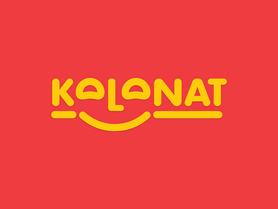 [Day 19] Kolonat brand company daily daily challenge fast food food hand lettering logo rebrand redesign