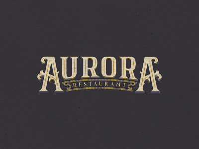 [Day 20] Aurora brand company daily daily challenge hand lettering lettering rebrand redesign restaurant