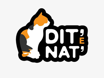 [Day 24] Dit' e Nat' brand cat company daily daily challenge logo rebrand redesign