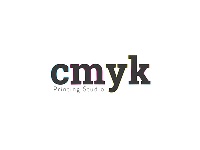 [Day 2] cmyk Printing Studio brand branding cmyk daily challenge identity logo printing