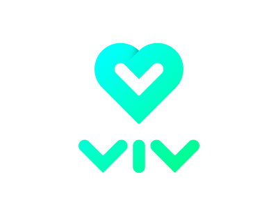 VIV app brand branding design identity lettering logo sleep typography vector