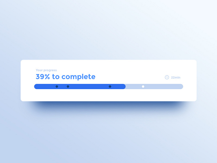 086 DailyUI — Progress Bar by Adrien Gervaix on Dribbble