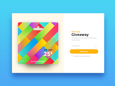 097 DailyUI — Giveaway